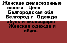 Женские демисезонные сапоги › Цена ­ 1 500 - Белгородская обл., Белгород г. Одежда, обувь и аксессуары » Женская одежда и обувь   